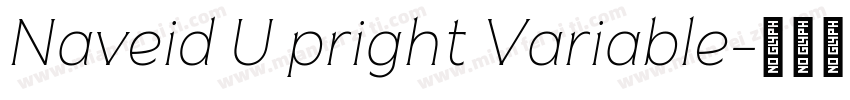 Naveid U pright Variable字体转换